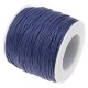 Wax cord  1.0 mm Dark blue